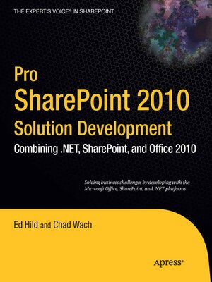 cover image of Pro SharePoint 2010 Solution Development
